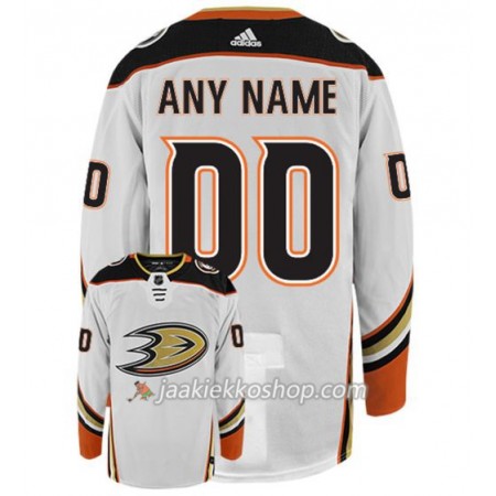 Miehille NHL Anaheim Ducks Pelipaita Custom Adidas Valkoinen Authentic